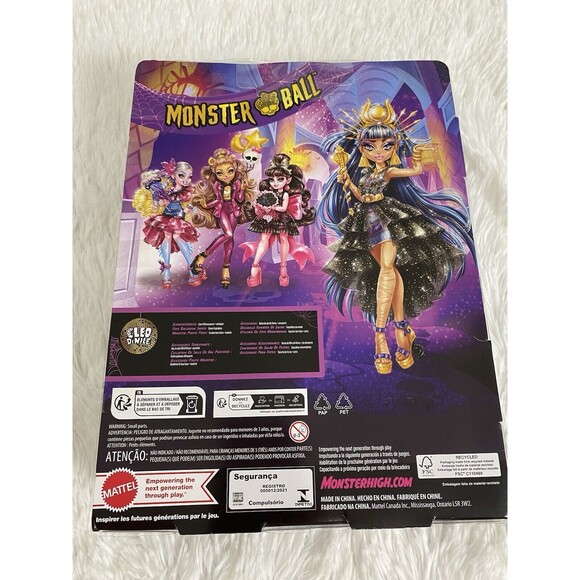 Monster High Doll Cleo De Nile in Monster Ball Party Dress with Accessories - Picture 4 of 11